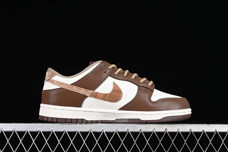 All categories Nk SB Dunk series Nk SB Dunk Low low-top sneakers Nk Dunk Low "Brown Plaid" white and brown stitching SB low-top casual sneakers FV3653-191